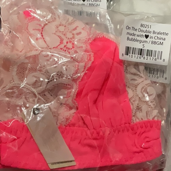 NWT We are HAH x Free People On the Double Bralette in Bubblegum Sz Small - Picture 4 of 4